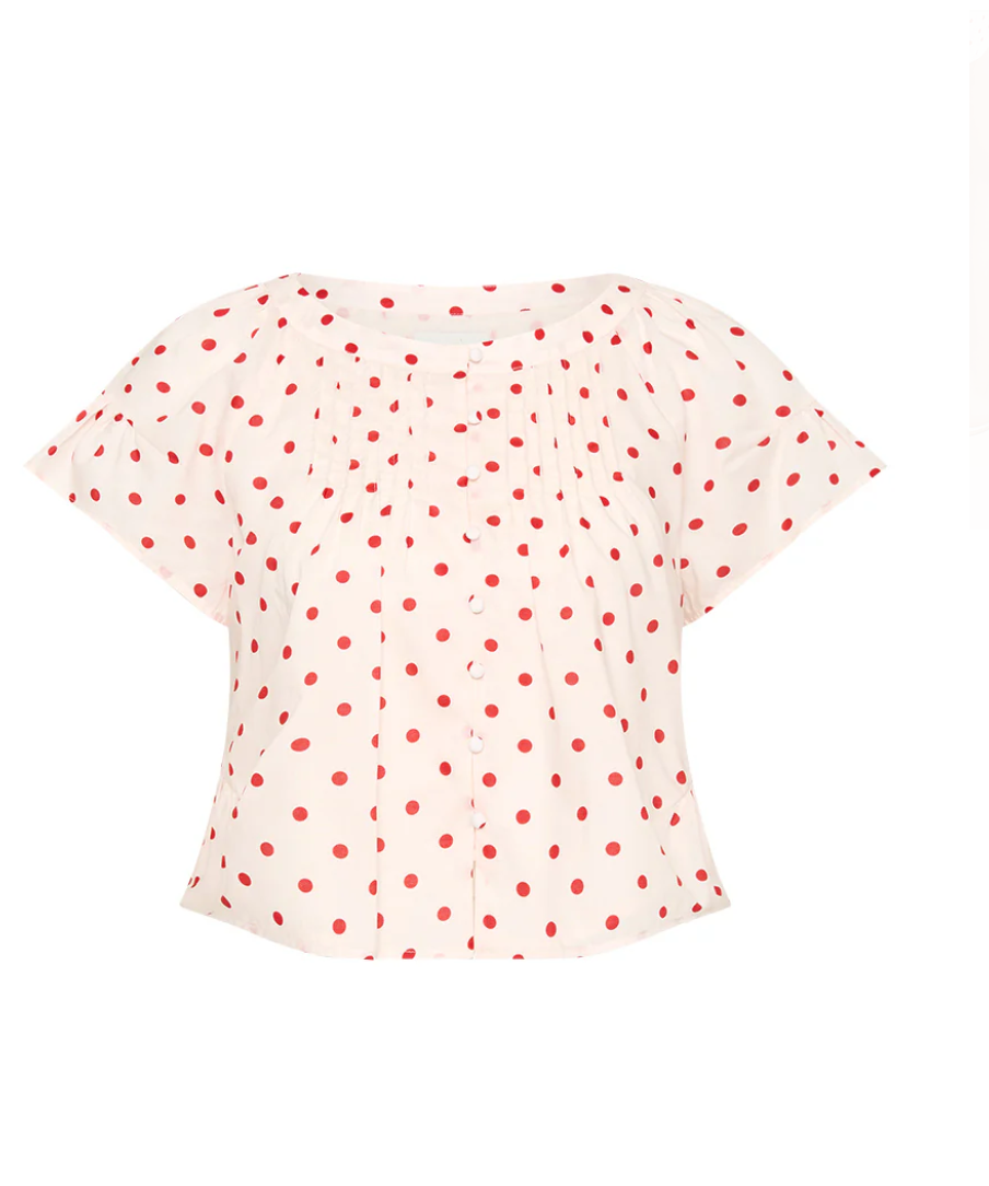 paloma blouse petite polka dot