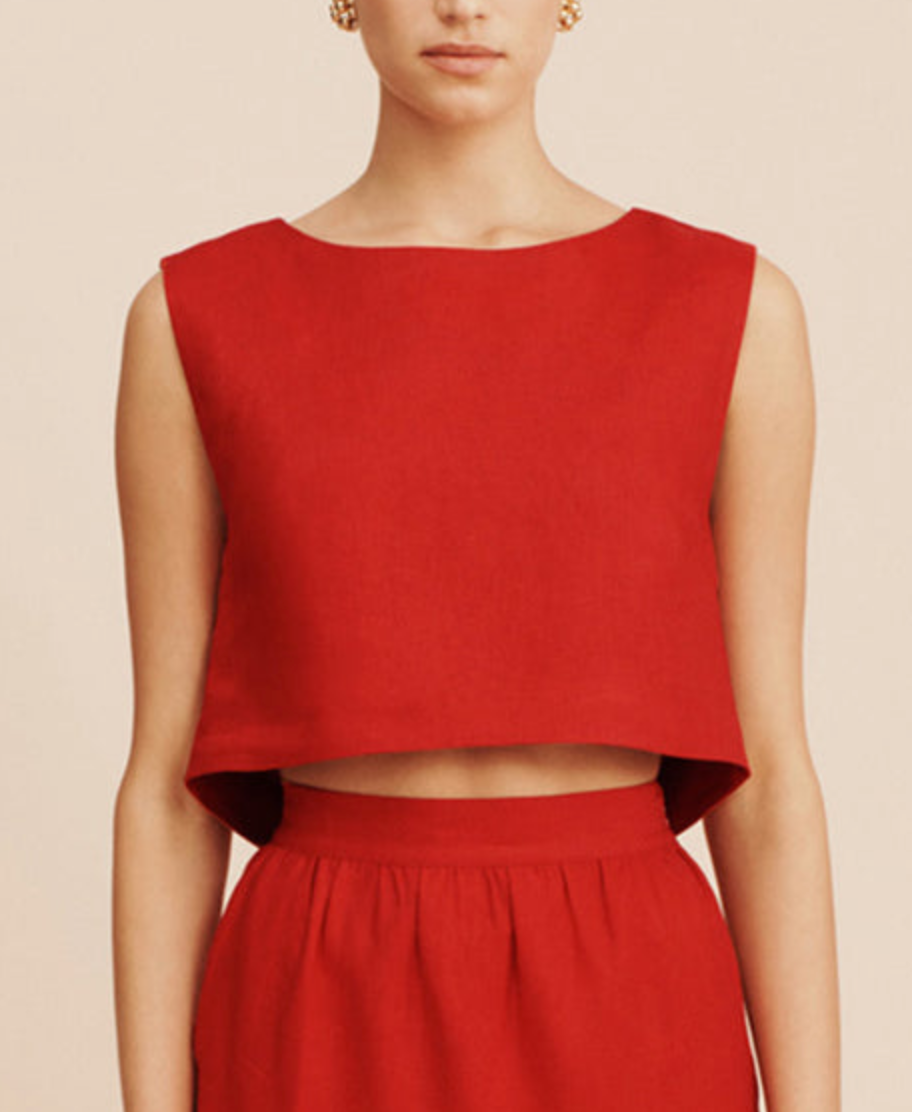 Martina top red