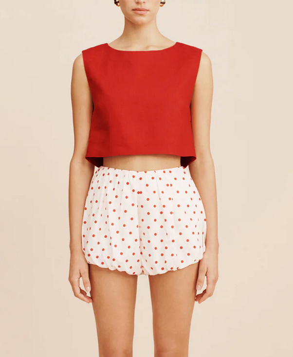 Martina top red