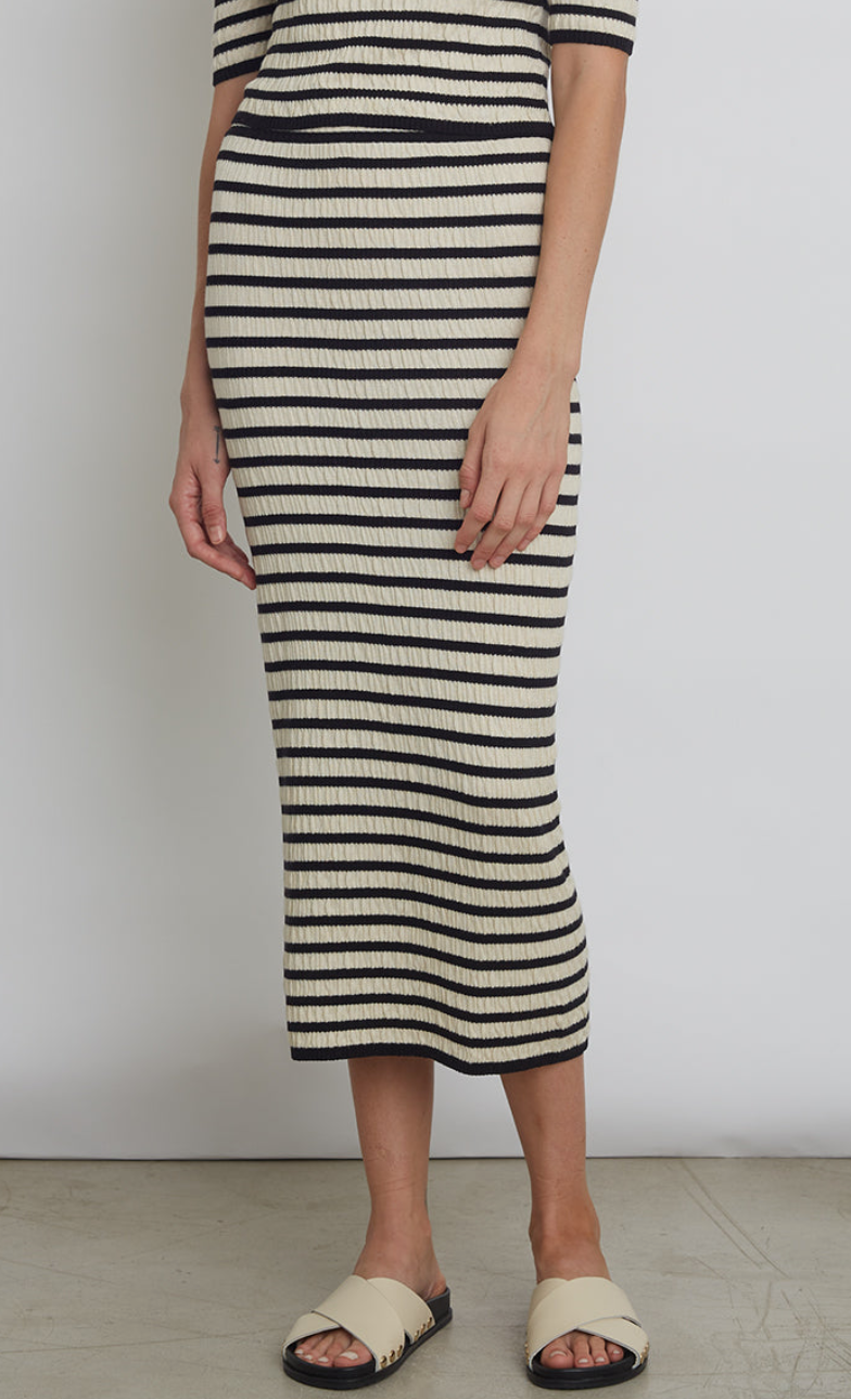 Carrie stripe tube skirt