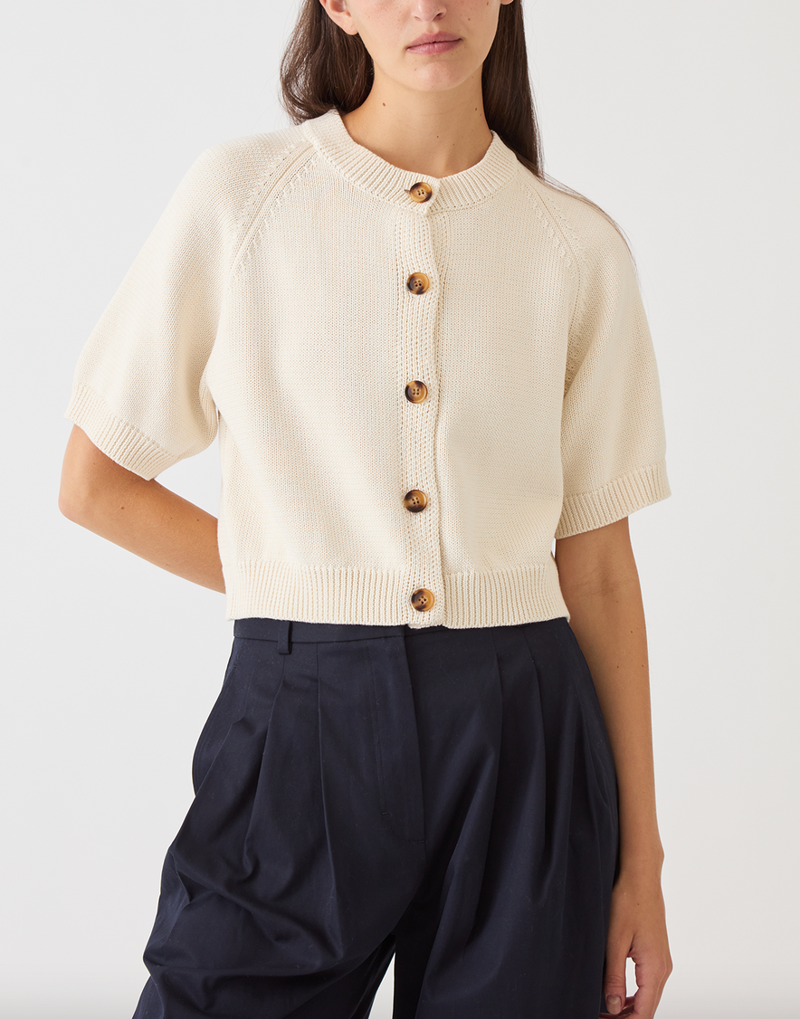Amy cotton cardigan off white