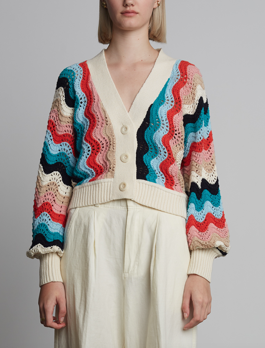 luna cardi multi color