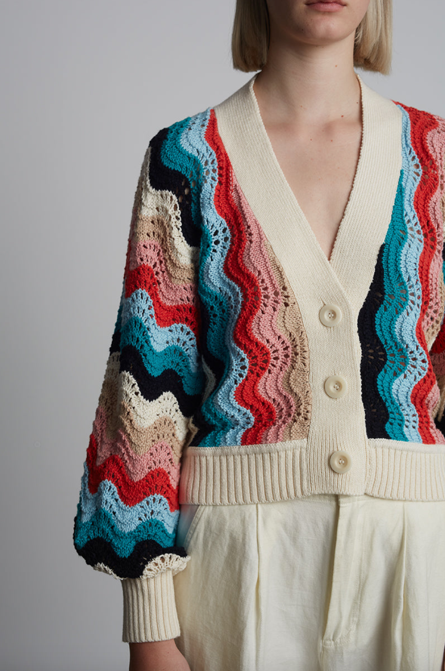 luna cardi multi color