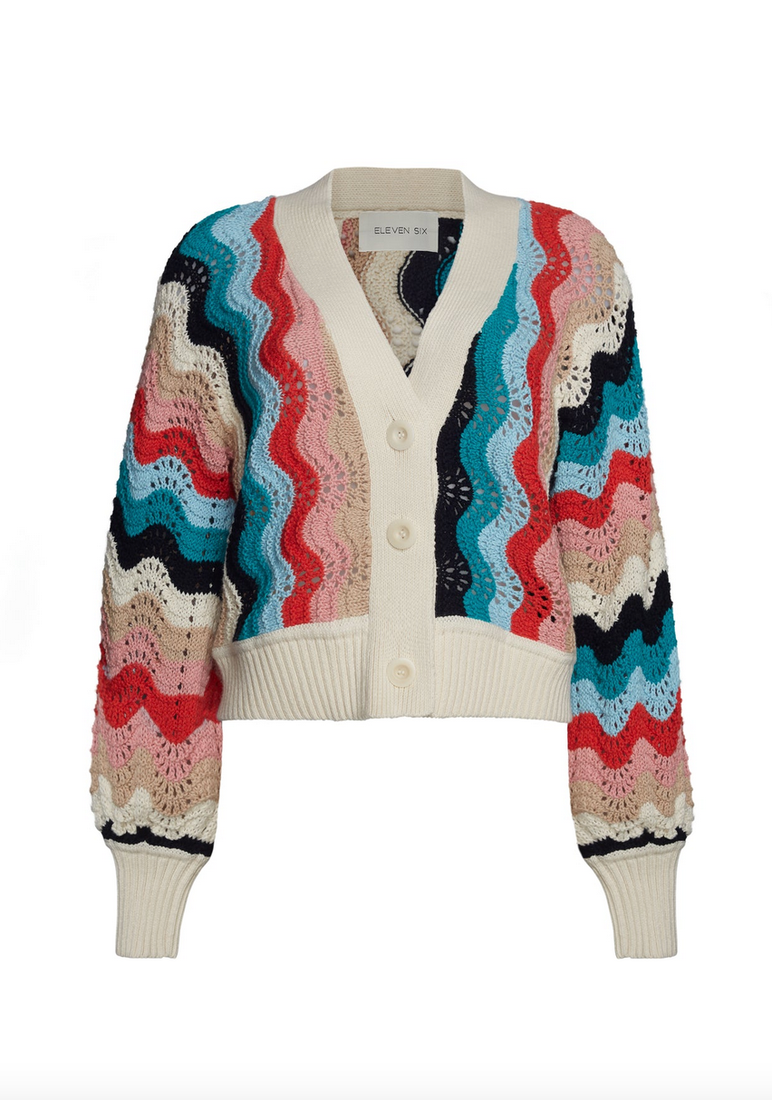 luna cardi multi color