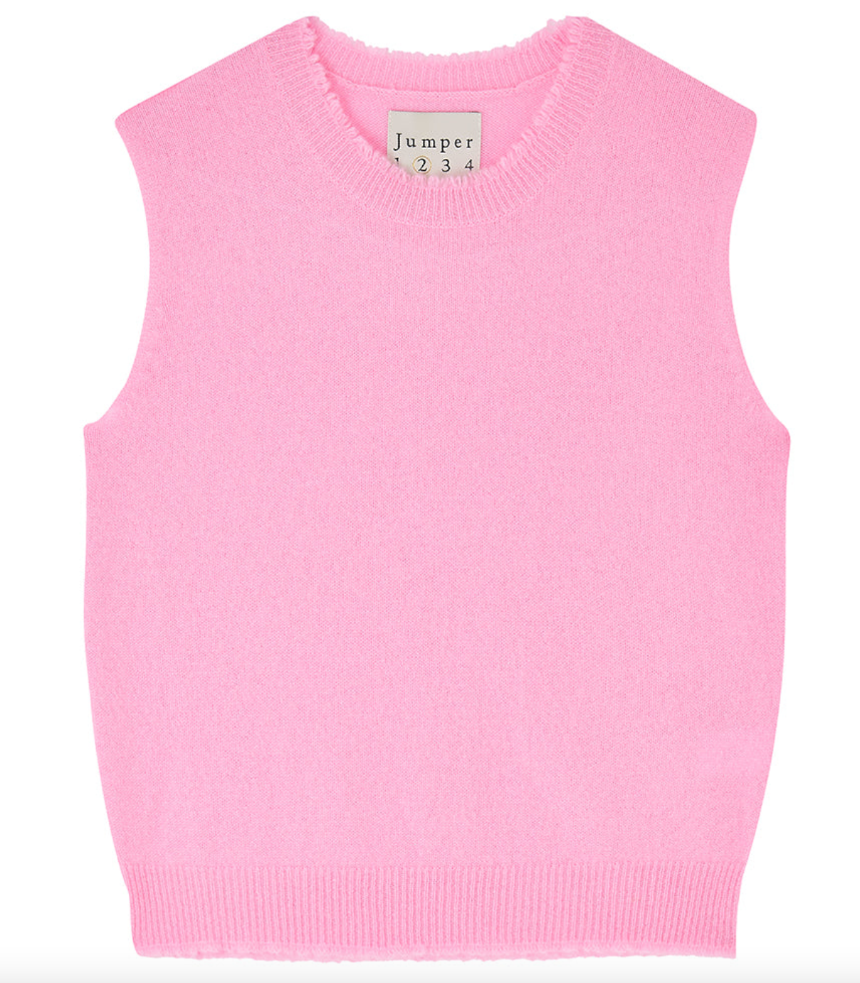 cashmere distressed tank in candy