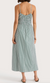 Marianne midi dress green stripe
