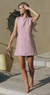 kelly mini dress breton stripe red