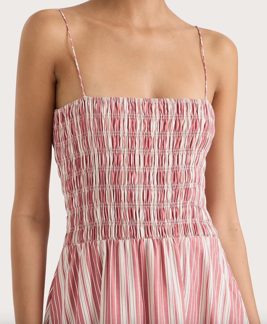 Lida maxi dress cherry stripe