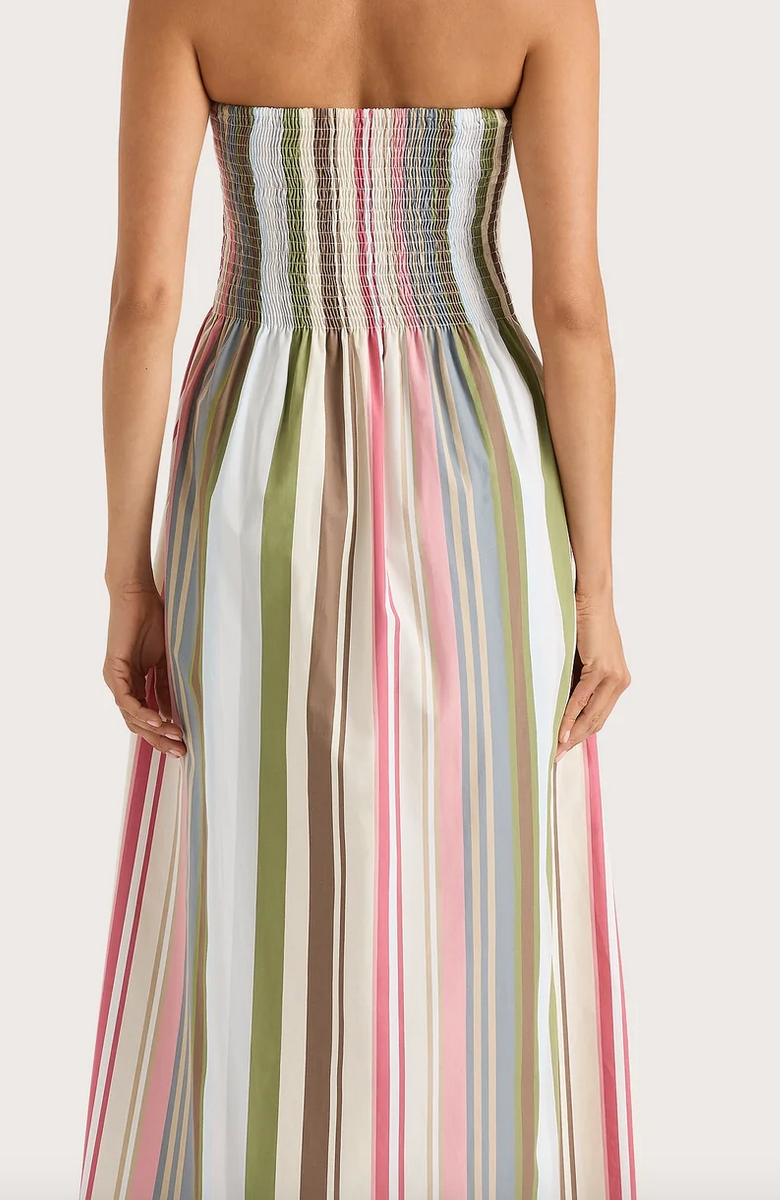Jamie midi dress meleu stripe multi