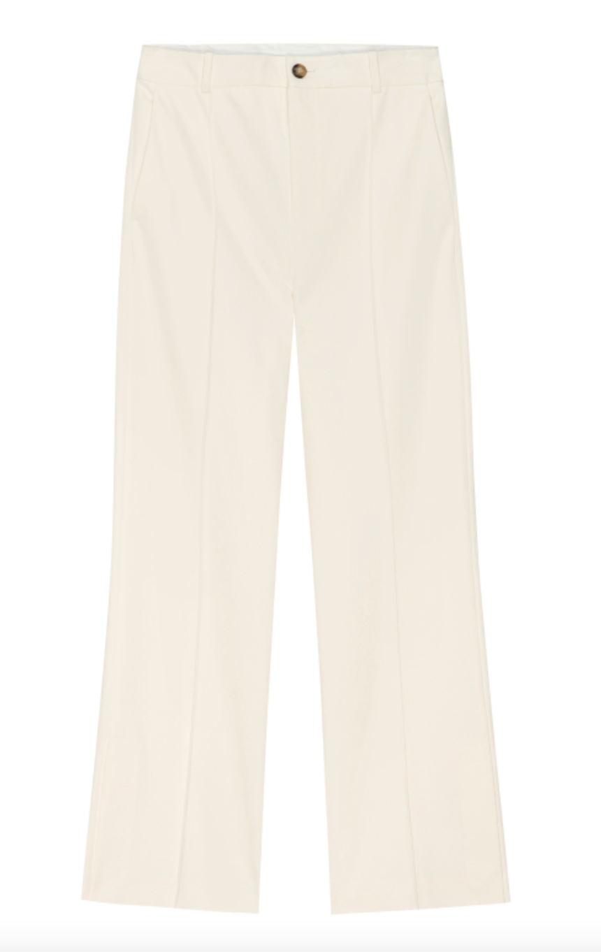 the cropped kick flare trouser alabaster