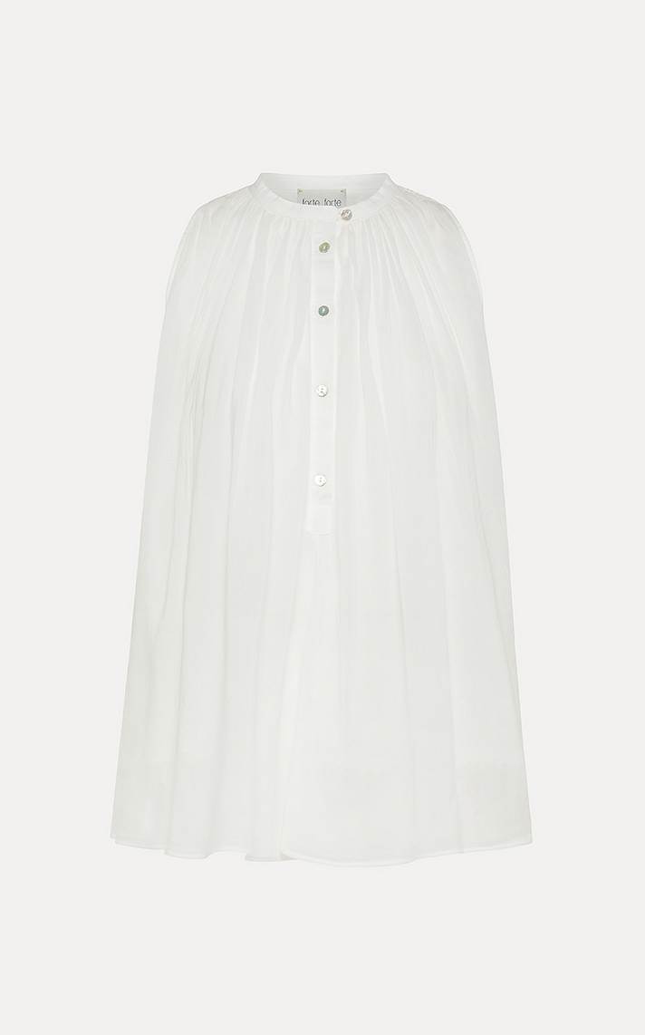 co/se voile top bianco white