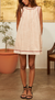 Ebba check printed cotton dress