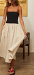 Mael oatmeal linen dress