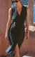 ikal black embroidered silk dress