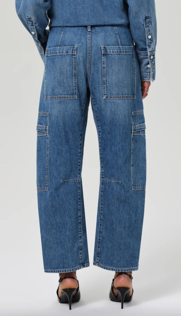 marcelle low slung easy denim cargo elysian