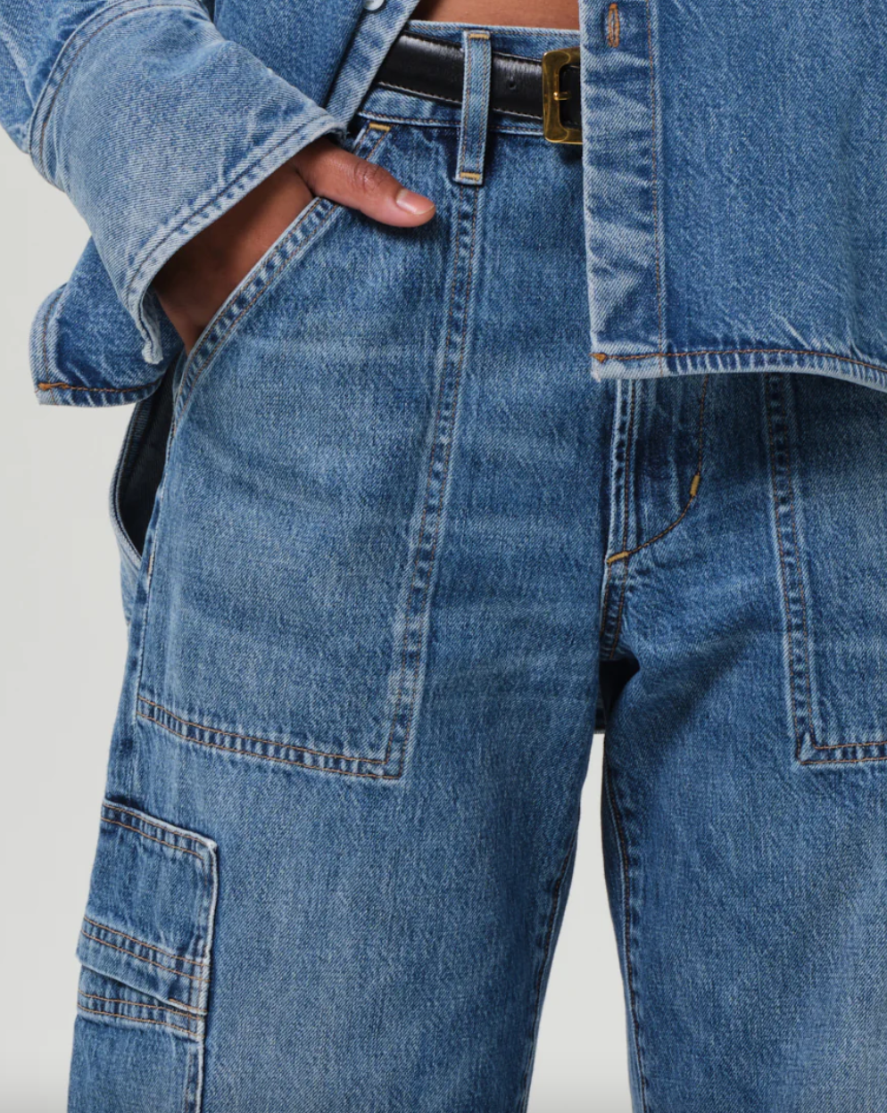 marcelle low slung easy denim cargo elysian