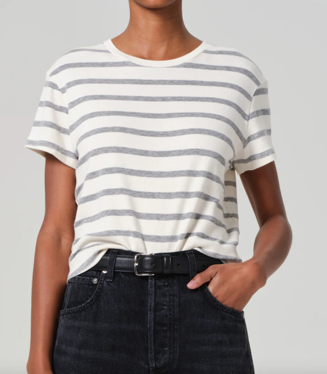 kyle tee in campanula stripe
