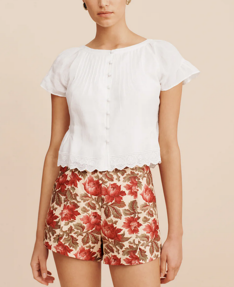 grace blouse vintage white
