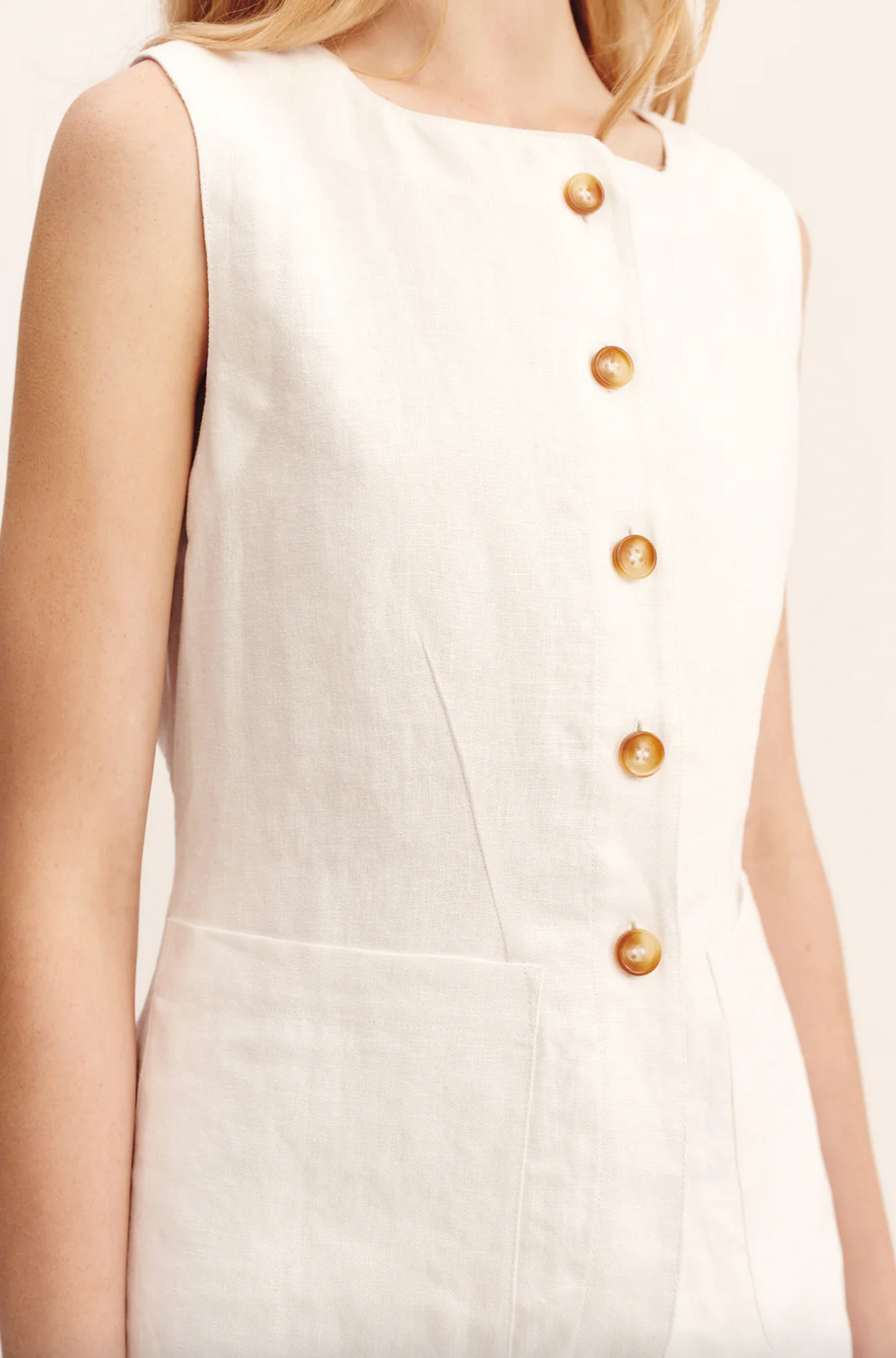 Emma vest ivory