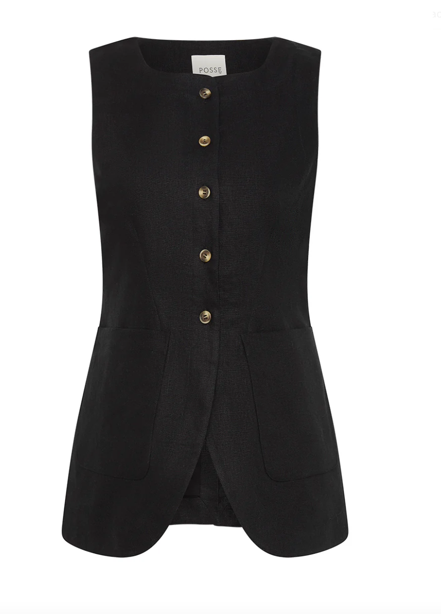 Emma vest black