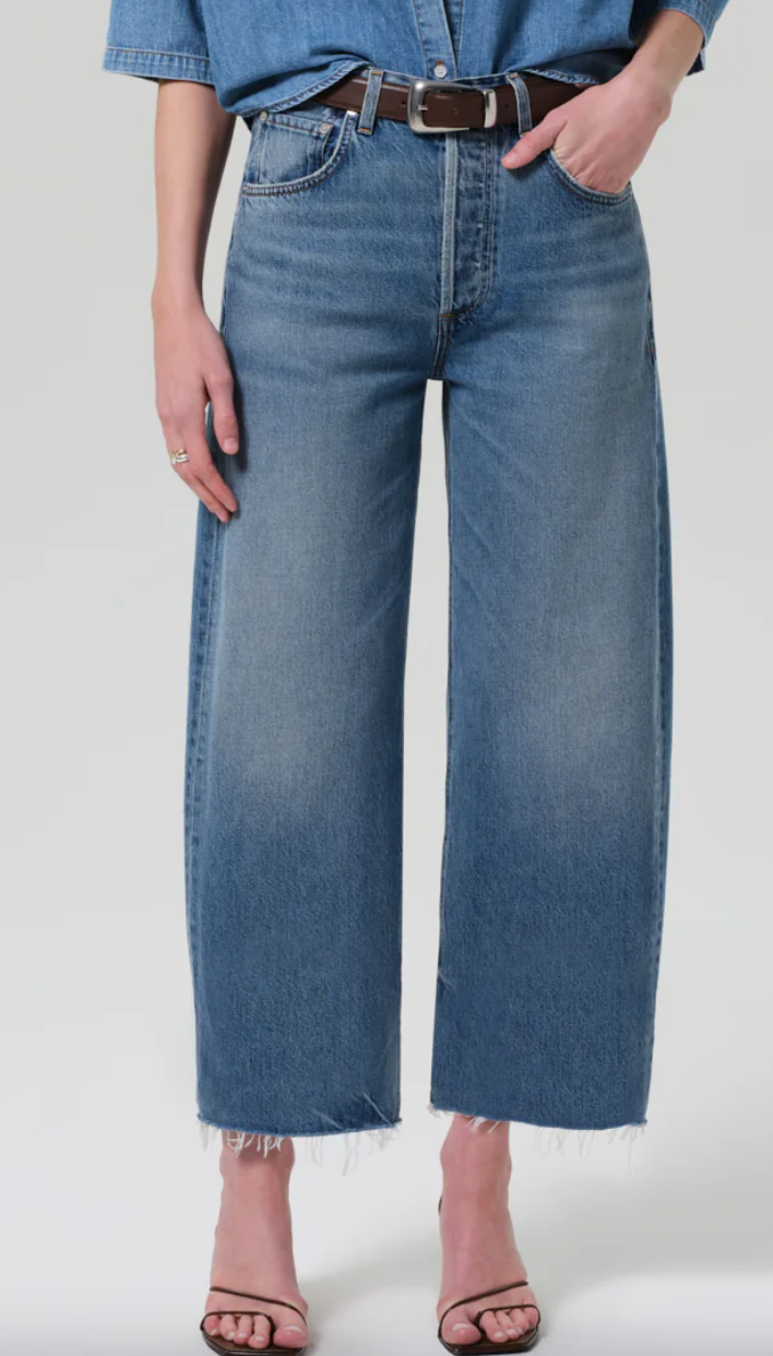 ayla raw hem crop in telegraph