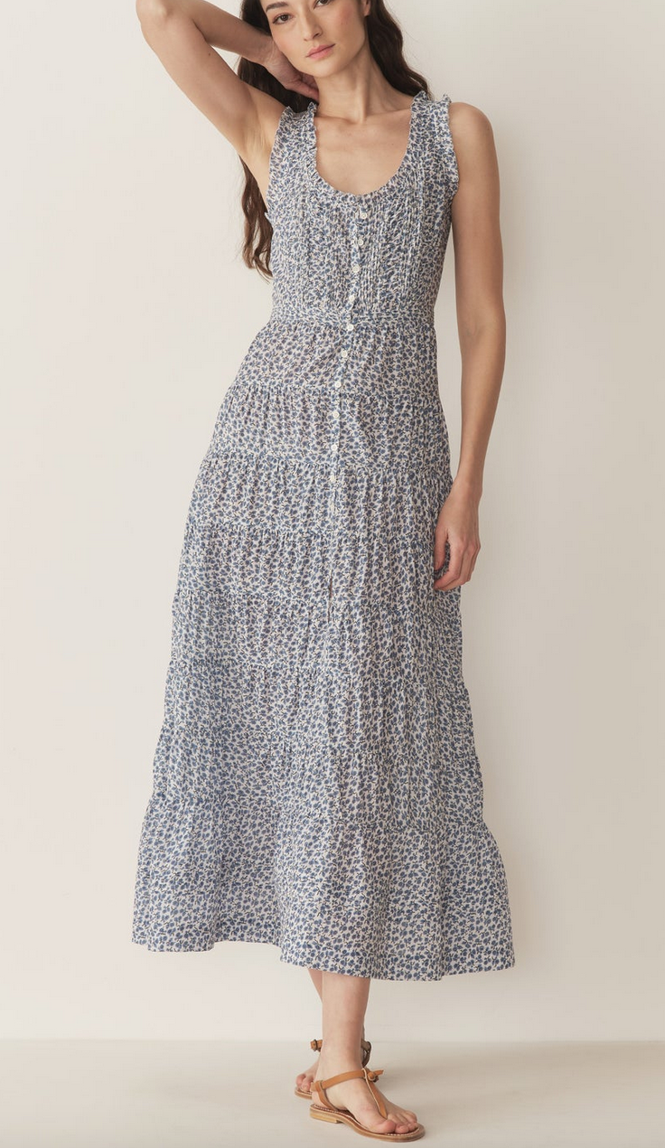 Ottessa dress in cornflower hillside blue
