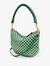 petit moyen messenger fern mist woven checker + shortie strap mist resin