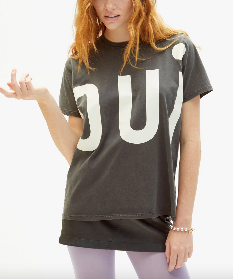 original tee faded black w/ cream grand oui