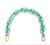 petit moyen messenger fern mist woven checker + shortie strap mist resin