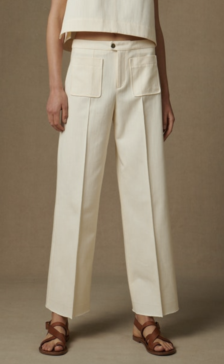 Harry trousers ecru cotton