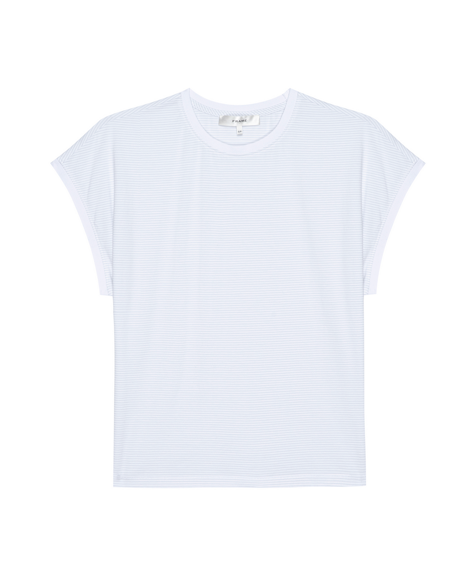 the muscle tee in powder blue multi