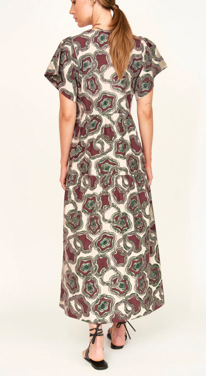 beacon hill dress in grappa puddles