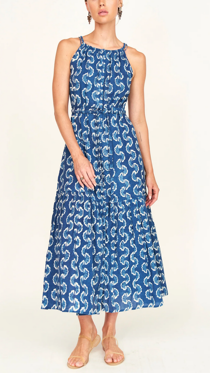 corsica sundress in indigo orchard road