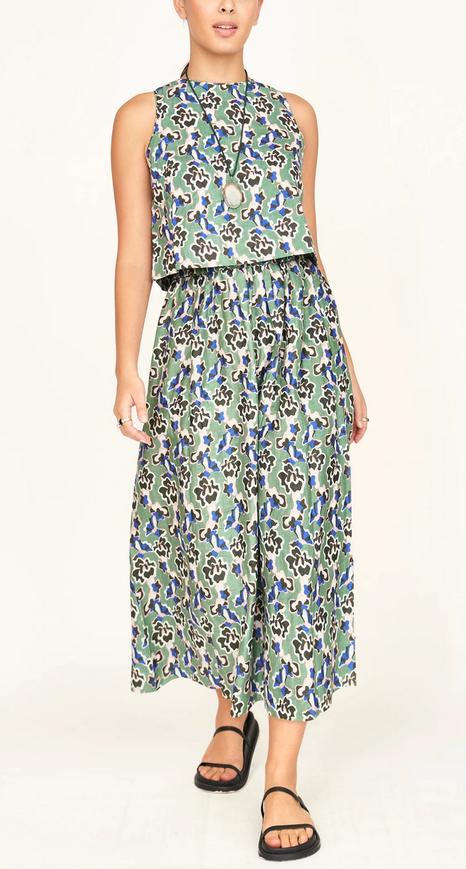 santanyi top in mint orchid