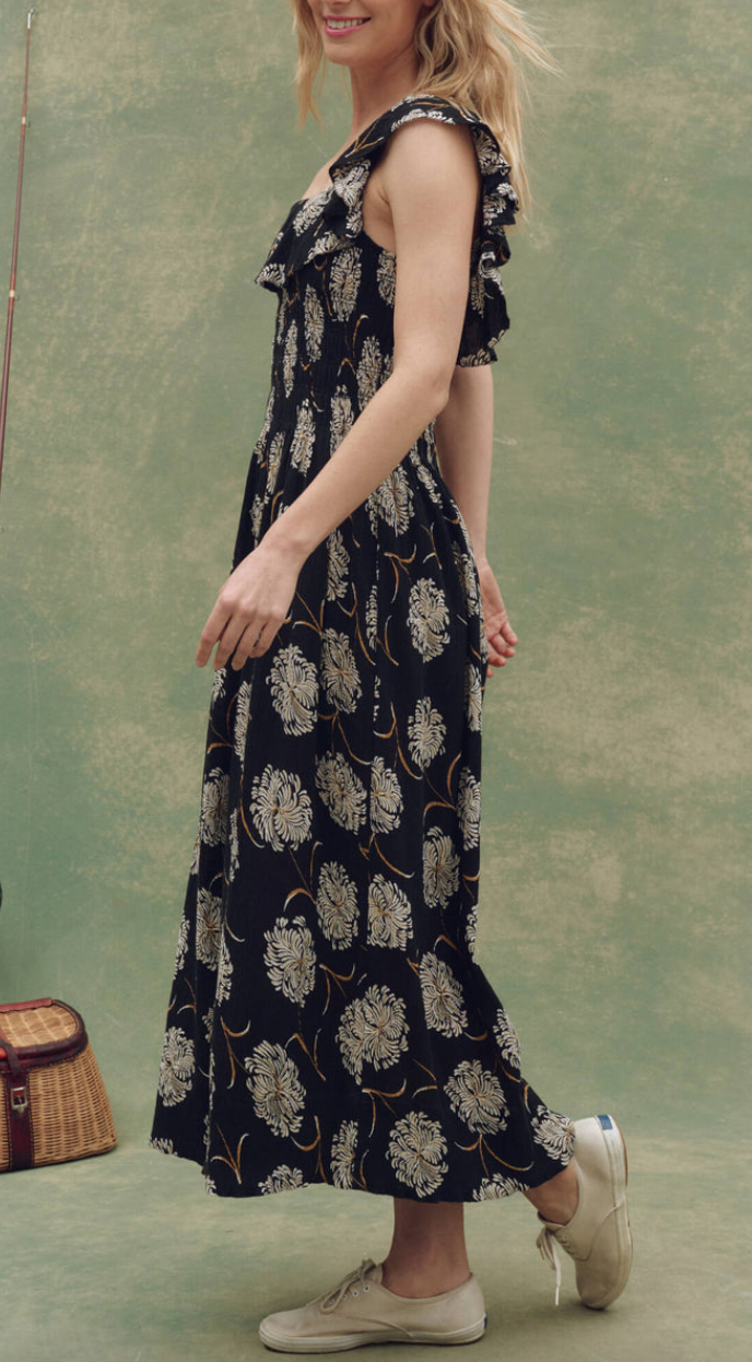 the havana dress black dancing floral