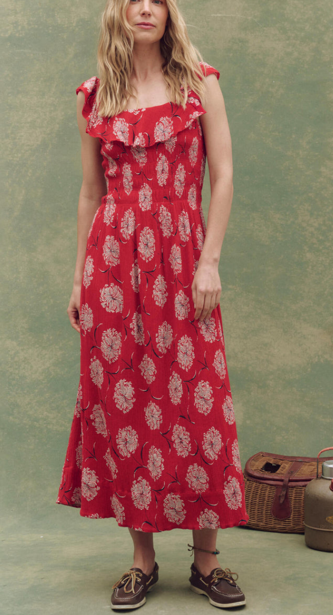 the havana dress true red dancing floral