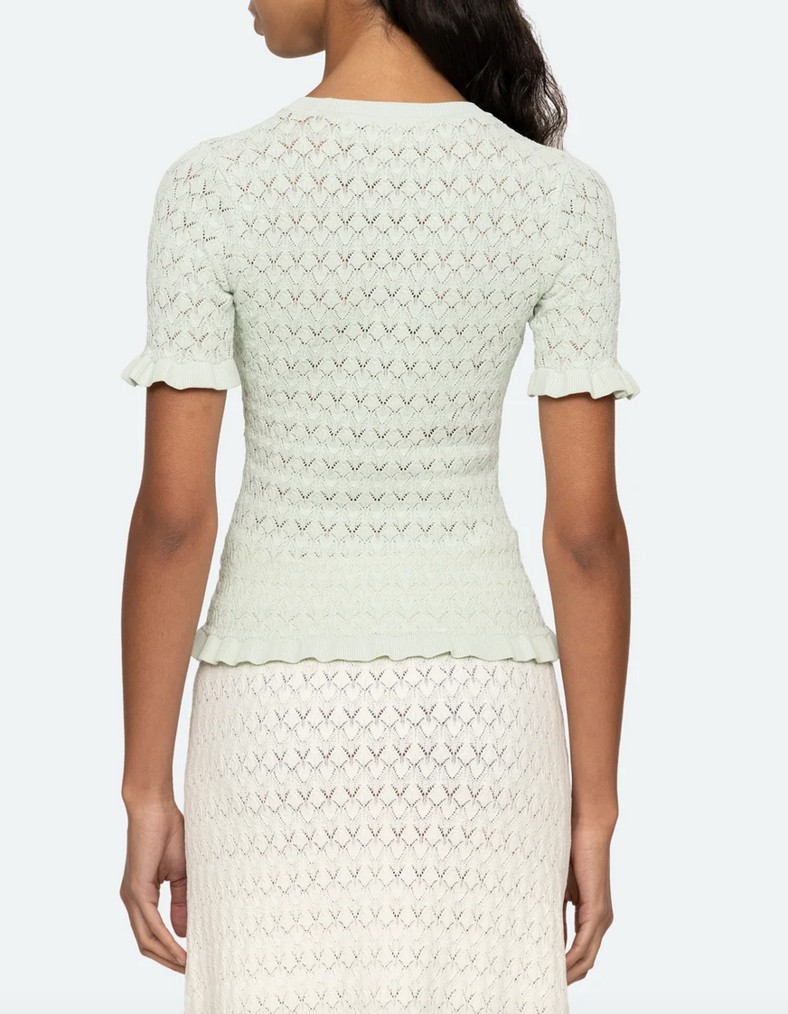 Rue short sleeve sweater mint