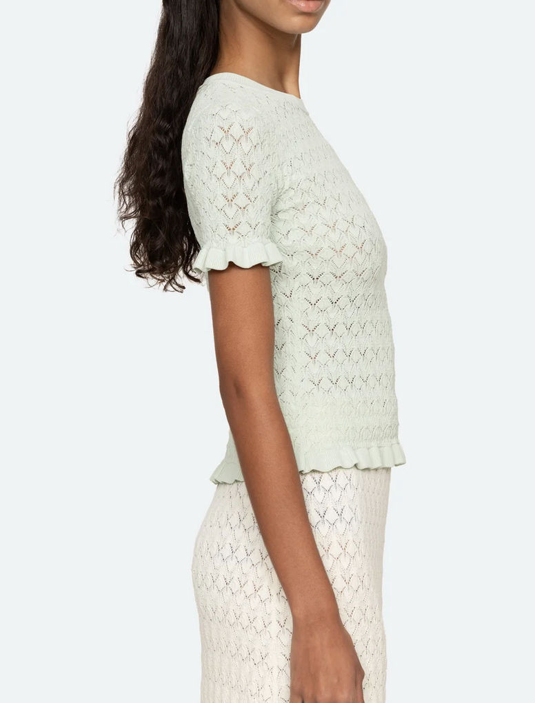 Rue short sleeve sweater mint