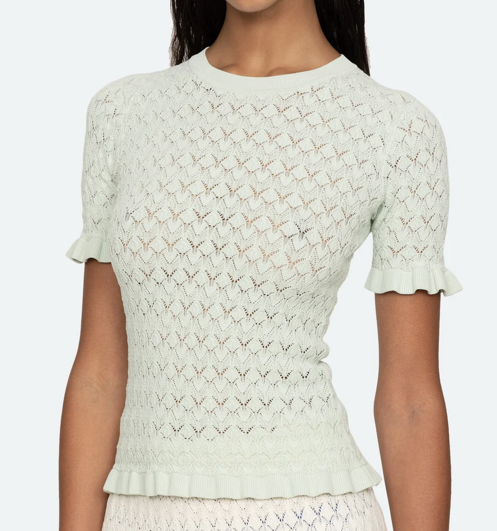 Rue short sleeve sweater mint