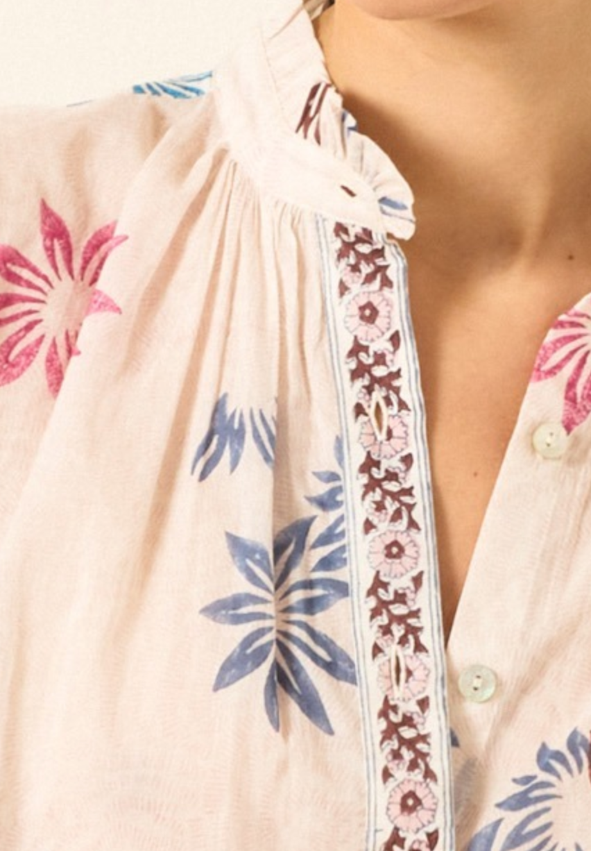 Poet berry jackfruit blouse