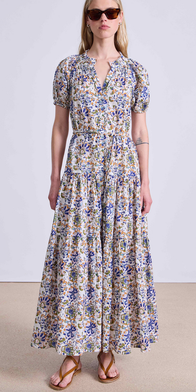 mazza maxi batik floral cream