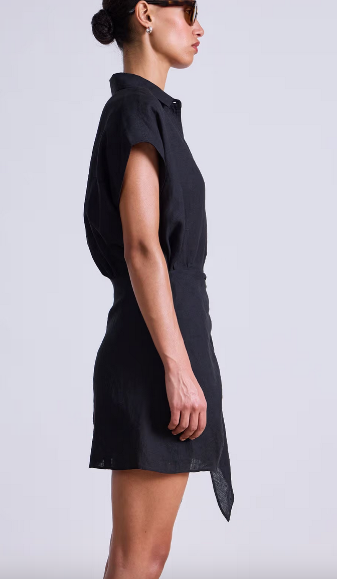 San vito sarong dress black