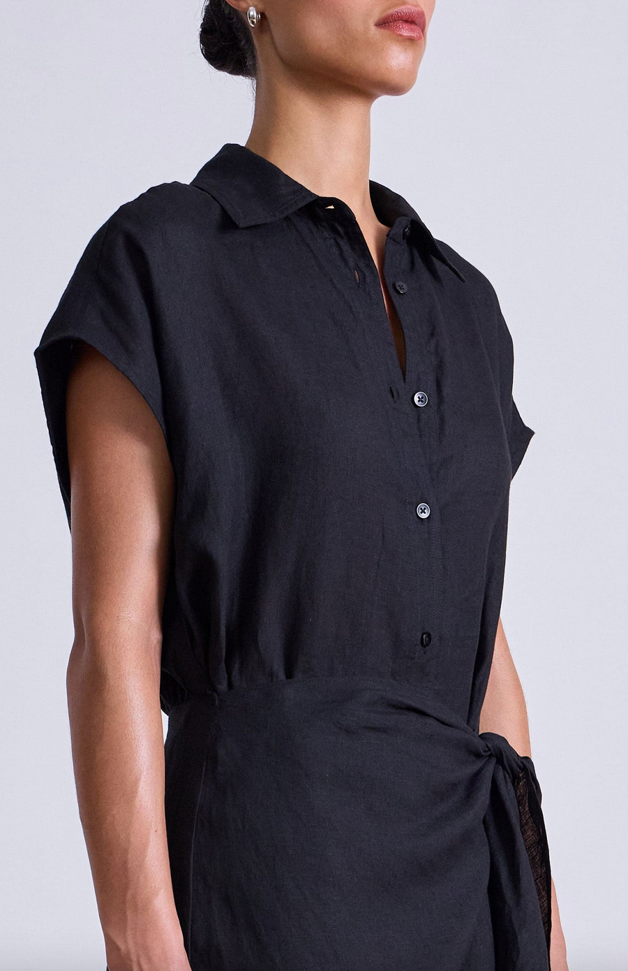 San vito sarong dress black