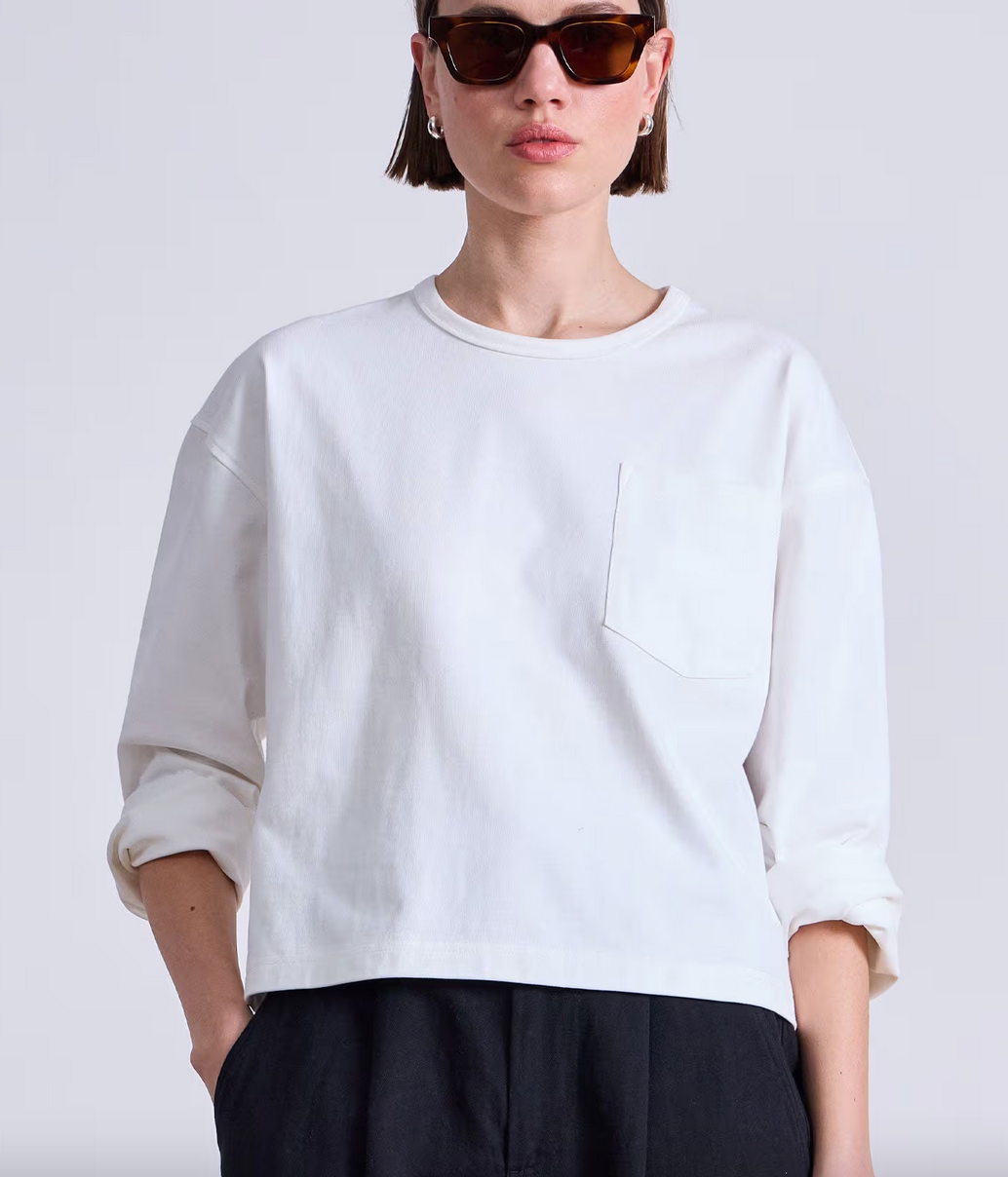 boxy tee white