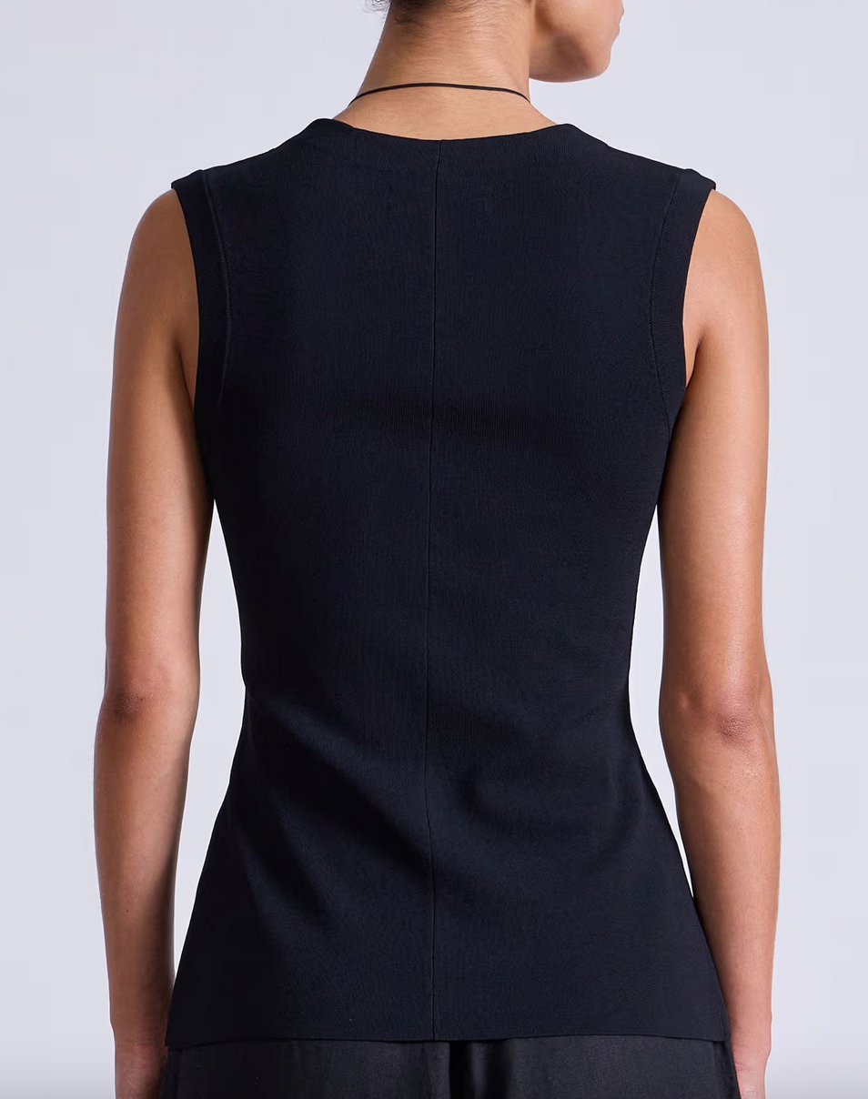 marca knit top black