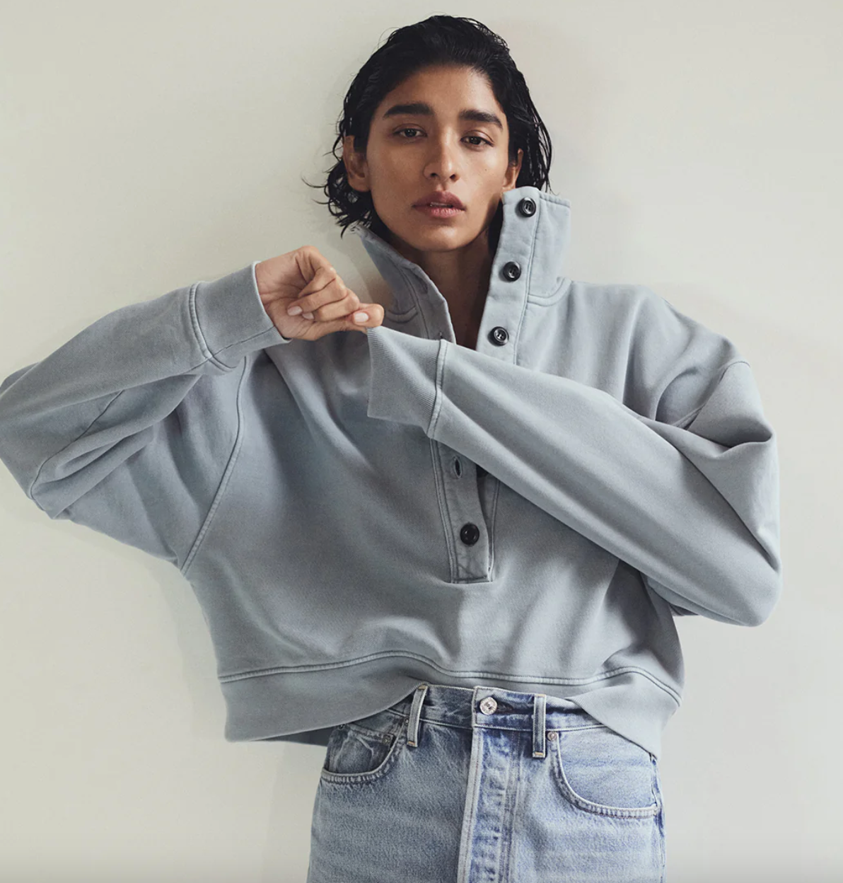 mirelle funnel neck in hematite