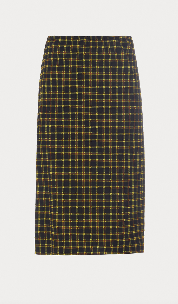 Baldera skirt stretchy plaid black