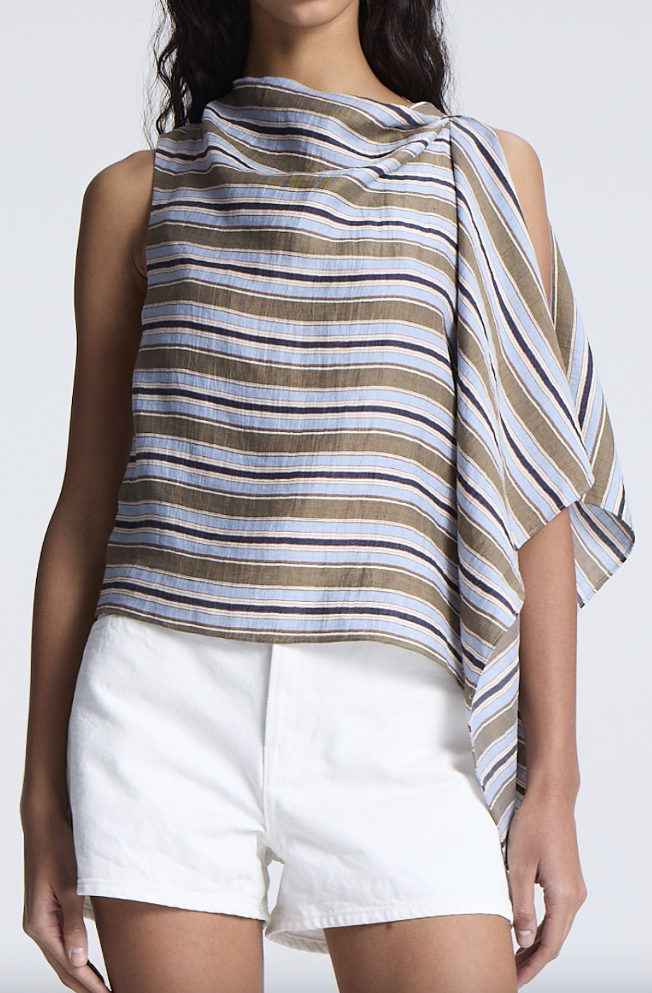 Lota linen top hazel stripe