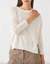 Nadin cotton linen sweater off white
