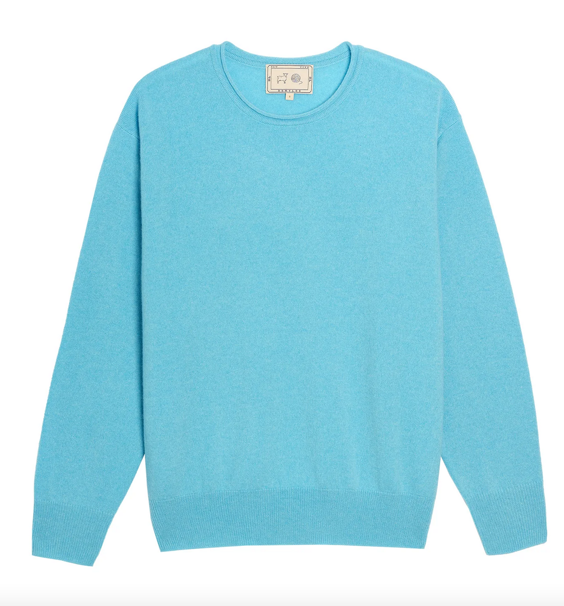 coco cashmere sweater ocean blue
